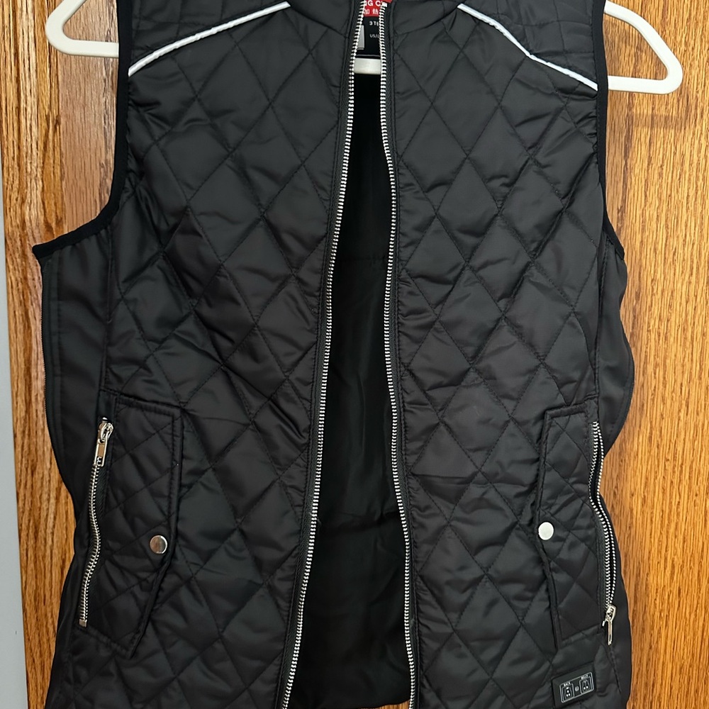 Black Quilted Vest